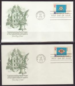 US 1633-1682 State Flags 1976 Artmaster S/50 U/A FDC