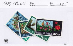 ICELAND  443-46   MNH
