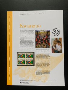 2006 Scott 4109 Kwanzaa 39c stamp panel block of 4 MNH