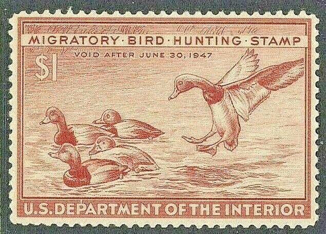 [S7]  #RW13 ~ Mint-NH  U.S. Duck Stamp w/Nice Margins....Always Free Shipping