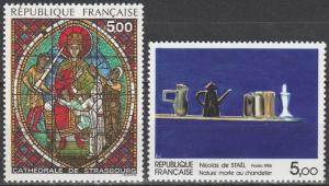 France #1967-8  MNH CV $7.00  (A4398)