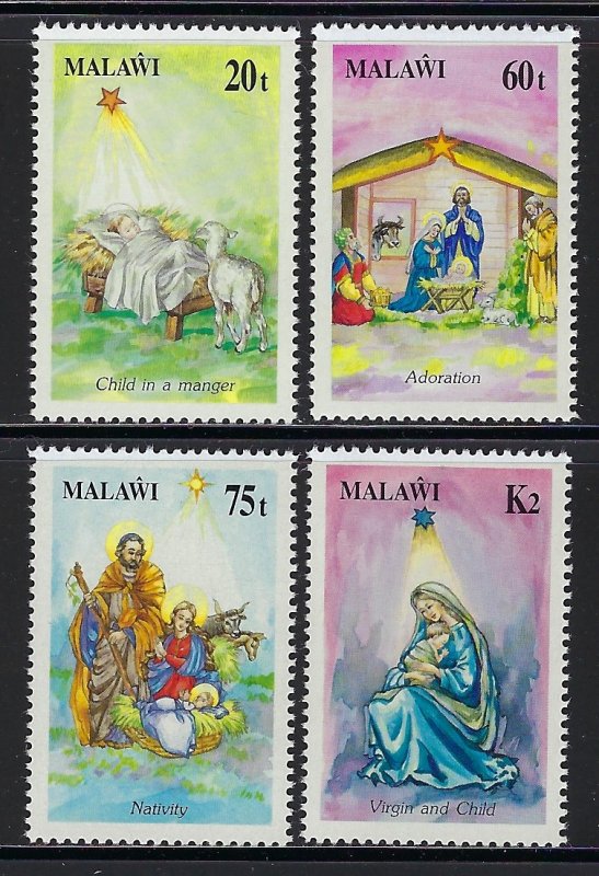 Malawi Scott 594-597 Mint Never Hinged - Christmas Nativity