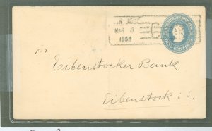 Costa Rica  1909 to Germany, arrival cancel reverse no flap