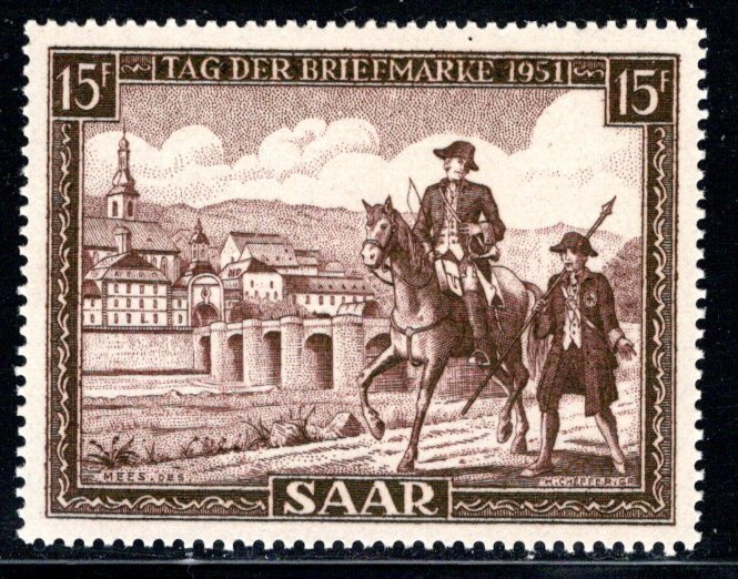 Saar - Scott # 227, mint nh