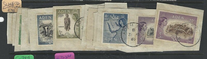 ADEN  (PP0807B)  QEII  SET  SG 48-72 PIECES  VFU