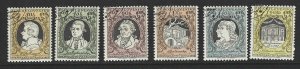 CZECHOSLOVAKIA Scott #750-755 Used set 200th Anniv Mozart stamps 2018 CV $11.15