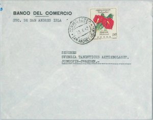 75661 - COLOMBIA  - POSTAL HISTORY -   COVER to SWEDEN 1962 - Nature PLANTS