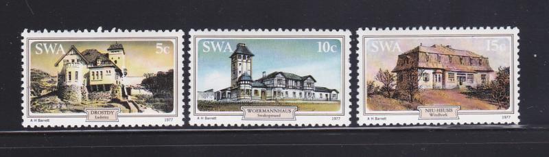 South West Africa 407-409 MNH Historic Houses