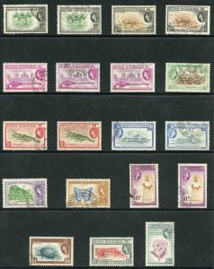 British Honduras SG179/90 1953 set inc extras used