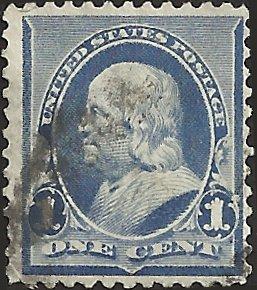 # 219 DULL BLUE USED BEN FRANKLIN SCV-0.75