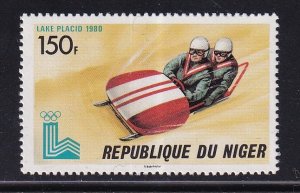 Niger   #494  MNH  1979  Olympic Games  Lake Placid  150fr