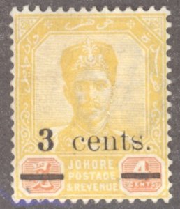 Malay States- Johore, Scott #52, MH
