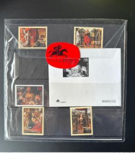 1996 Portugal Madeira Mi. 182 - 186 Year Set with Black Souvenir Sheet Pack-