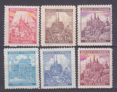 1939 Germany Reich Bohemia and Moravia 27-32 Architecture - Castles