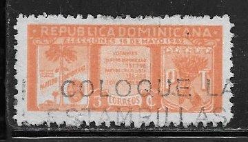 Dominican Republic 393: 3c 1943 Re-election of Trujillo issue, single, used, VF