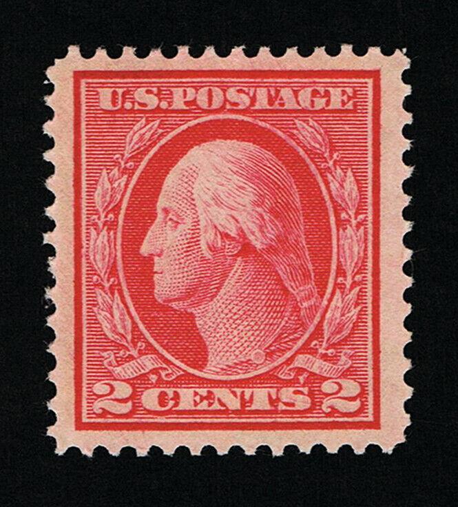 GENUINE SCOTT #406 XF MINT PRISTINE OG NH 1912 TYPE-I CARMINE PSE CERT 