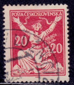 Czechoslovakia, 1920, Breaking Chains, 20h, sc#68, used