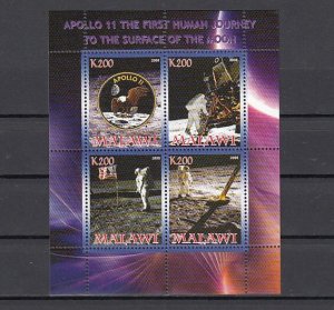 Malawi, 2008 Cinderella issue. Manned Space Journey, sheet of 4. ^