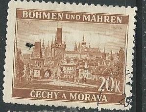 Czechoslovakia Bohemia & Moravia  + Scott # 39 - Used  e