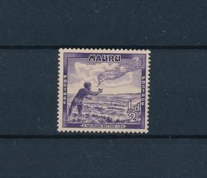 [49323] Nauru 1954 Fishing from set MNH