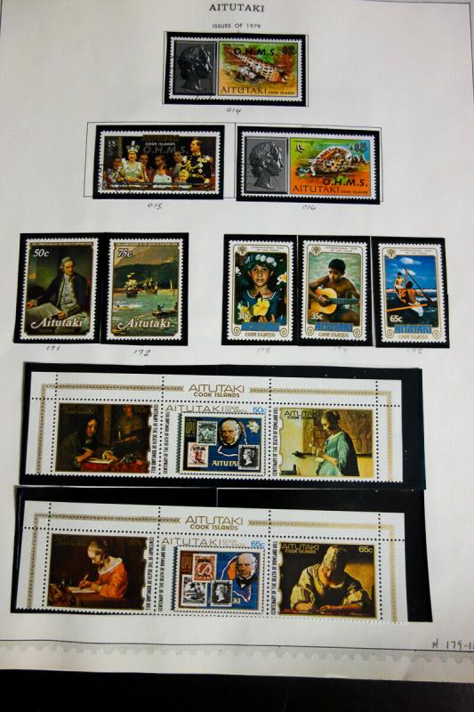 Aitutaki Mostly Mint Stamp Collection 1903-88