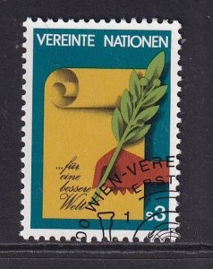 United Nations  Vienna  #24 cancelled 1982  for a better world