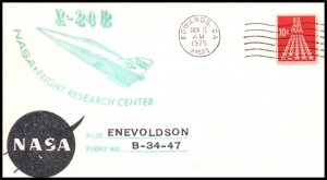 US X-24B Flight Nov 12,1975 Cover