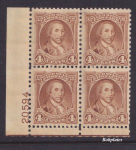 BOBPLATES #709 Washington Lower Left Plate Block 20594 F-VF LH SCV=$5 *