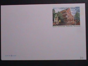 ​UNITED STATES-1999 RYMAN AUDITORIUM, NASHVILLE,TENNESSEE-MNH- POST CARD-VF