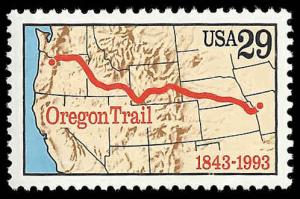 # 2747 MINT NEVER HINGED OREGON TRAIL     VF+