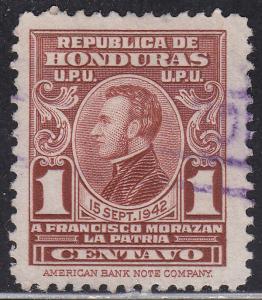 Honduras RA2  Postal Tax Stamp 1941