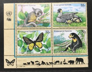 UN-New York - Endangered Species - 1998 - LL block - MNH