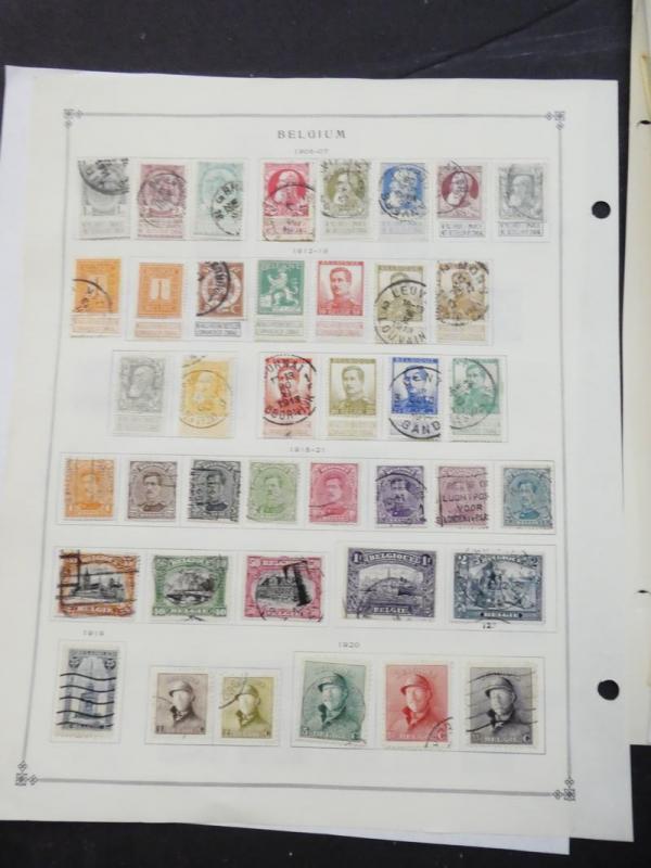 EDW1949SELL : BELGIUM Very clean Mint & Used collection on album pages Cat $2355