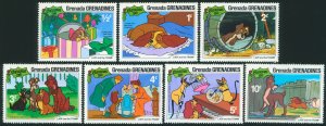 GRENADA GRENADINES Sc 450-56 MH - 1981 - Christmas Issue - Disney - Short Set