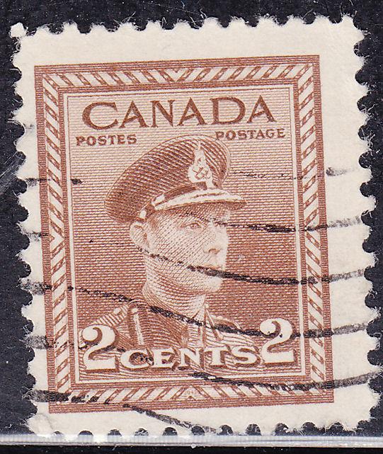 Canada 250 King George VI WWII War 2¢ 1942