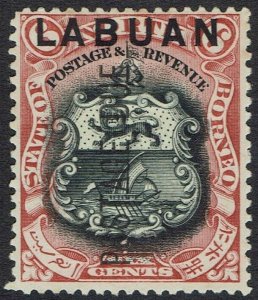 LABUAN 1901 POSTAGE DUE 6C PERF 13½ - 14