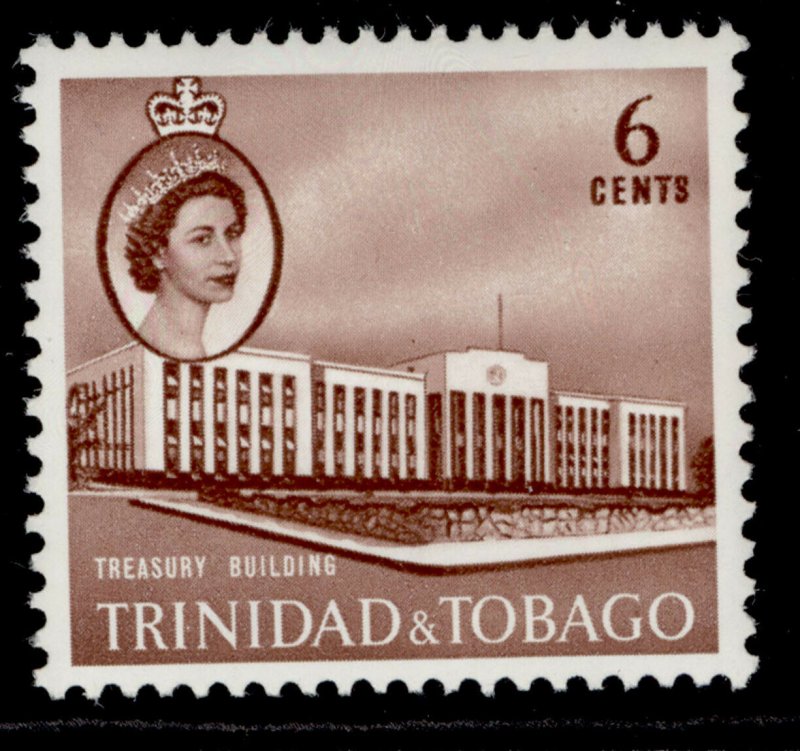 TRINIDAD & TOBAGO QEII SG287a, 6c pale chestnut, NH MINT.