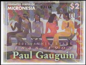 US 558 Trust Territories Micronesia NH VF Paul Gaugin S/S