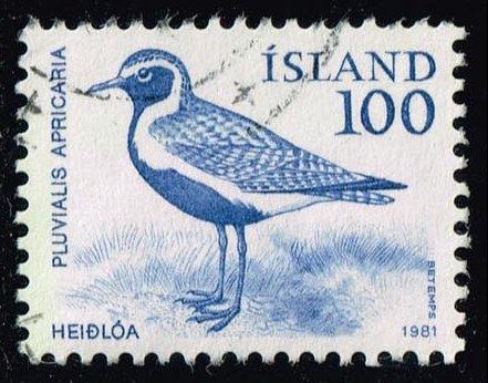 Iceland #544 Golden Plover Bird; used (0.25)