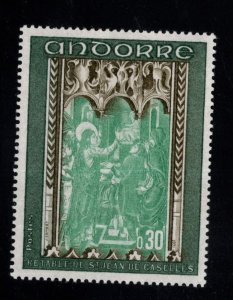 (French) Andorra Scott 207 MH* Altar stamp 1971