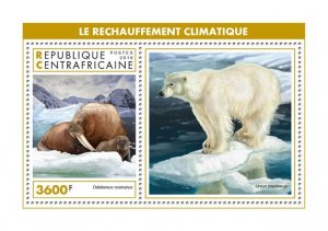 C A R - 2018 -  Global Warming - Perf Souv Sheet - Mint Never Hinged