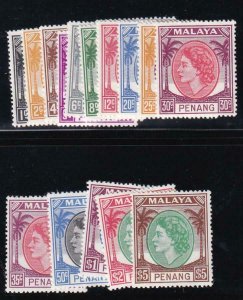 Malaya - Penang 1954-55 SC 29-44 MLH 