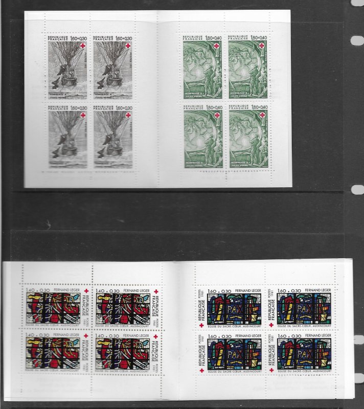 France B409a, B558a and more MNH x 5,11 diff. bklts., see desc. 2020 CV $353.50