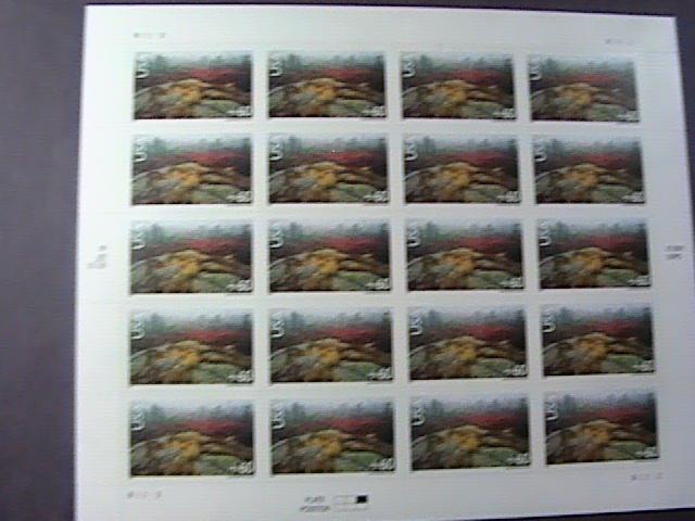 U.S.# C138-MNH-PLATE # PANE OF 20--AMERICAN LANDSCAPES/ARCADIA NATNL.PARK--2001