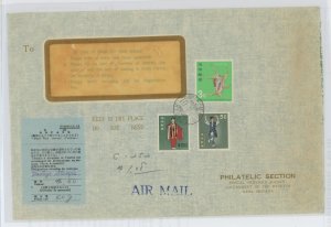 Ryukyu Islands  Official Business Airmail Cover with Customs Form, mild wear; ECV $15 +