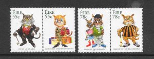 CATS - IRELAND #1753a-55a CARICATURES  MNH