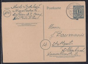 Germany - Jan 25, 1946 Domestic Post Card