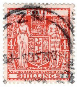 (I.B) New Zealand Revenue : Stamp Duty 4/-