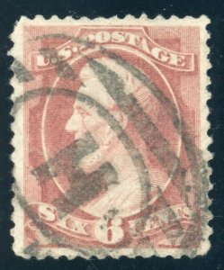 US Stamp #208a Lincoln 6c - PSE Cert - USED - CV $170.00