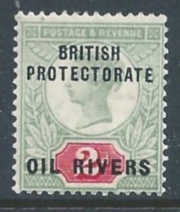 Niger Coast Prot. #3 MH 2p GB Queen Victoria Issue Ovptd. British Protectora...